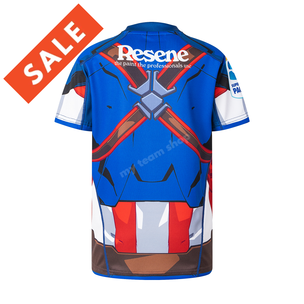HURRICANES RUGBY CAPTAIN AMERICA YOUTH MARVEL JERSEY Rugby Jersey