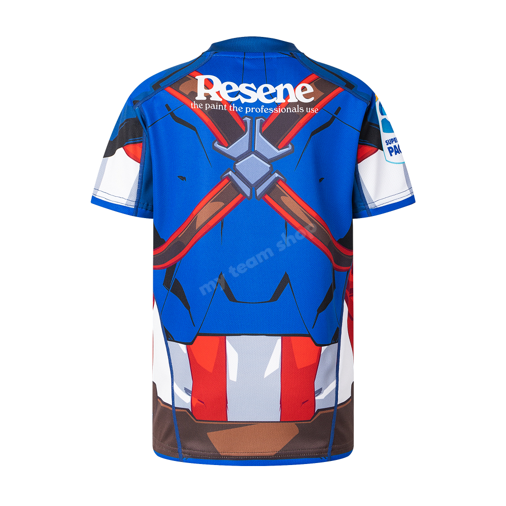 HURRICANES RUGBY CAPTAIN AMERICA YOUTH MARVEL JERSEY Rugby Jersey