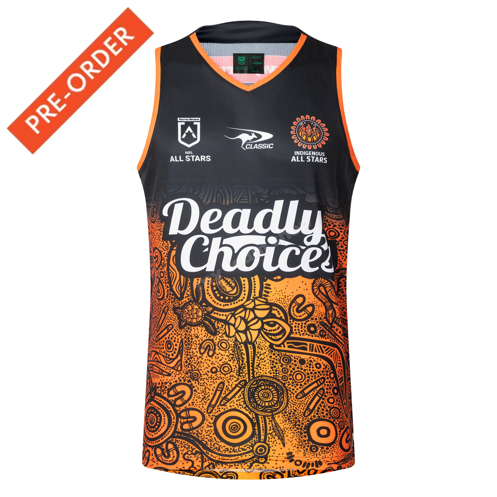 Indigenous All Stars 2025 Training Singlet Nrl Training Singlet