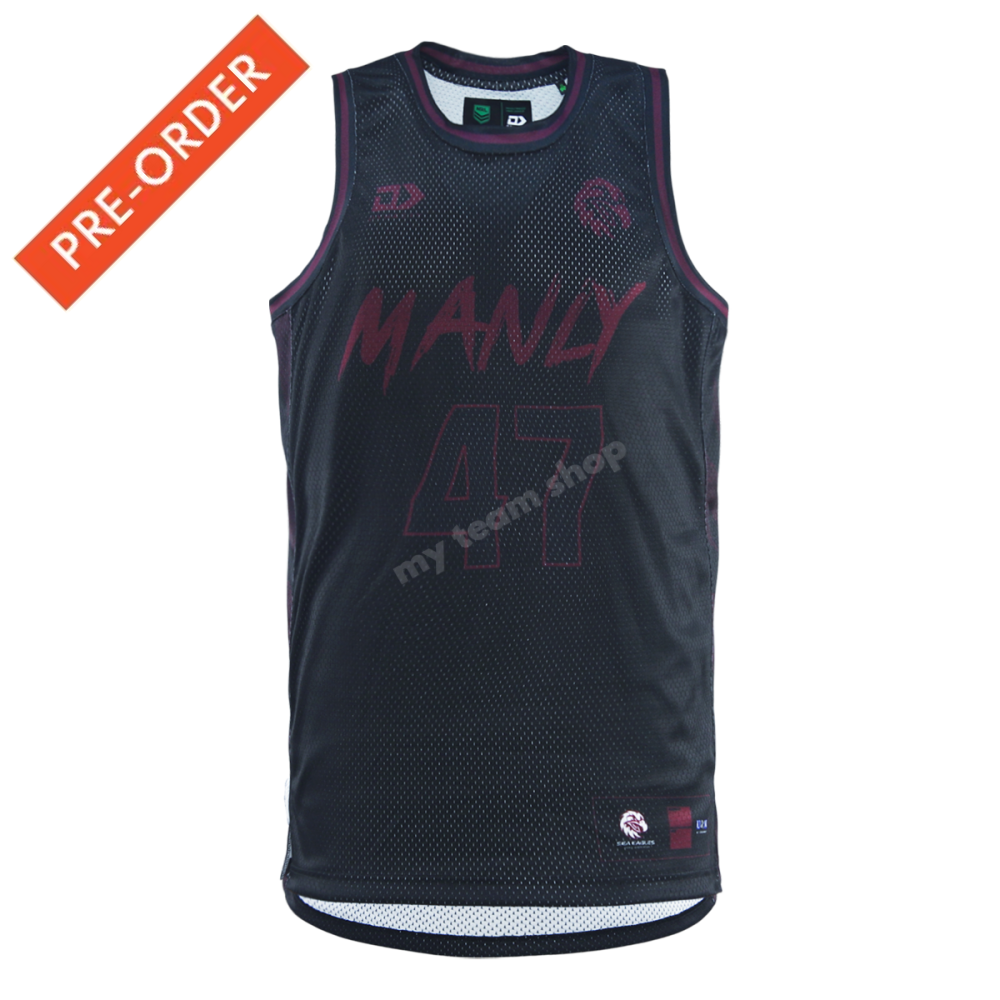 Manly Sea Eagles 2025 Nrl Basketball Singlet Basketball Singlet