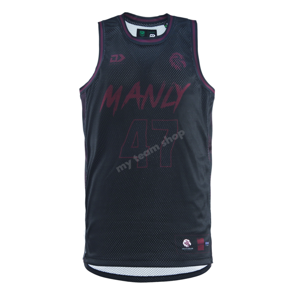 Manly Sea Eagles 2025 Nrl Basketball Singlet Basketball Singlet