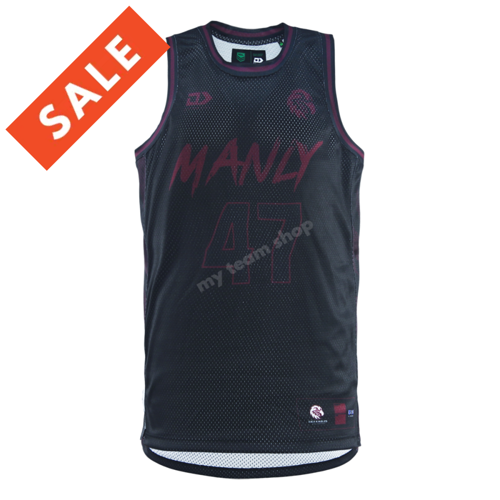 Manly Sea Eagles 2025 Nrl Basketball Singlet Basketball Singlet