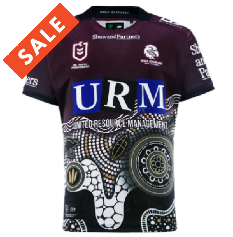 MANLY SEA EAGLES 2025 NRL INDIGENOUS JERSEY NRL Replica Jersey
