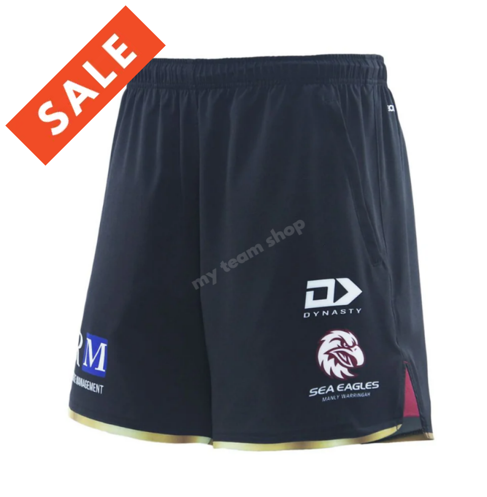 Manly Sea Eagles 2025 Nrl Mens Gym Shorts Shorts