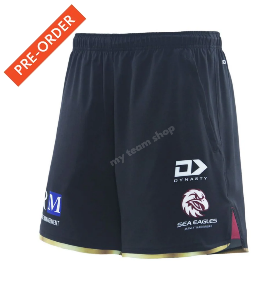 Manly Sea Eagles 2025 Nrl Mens Gym Shorts Shorts