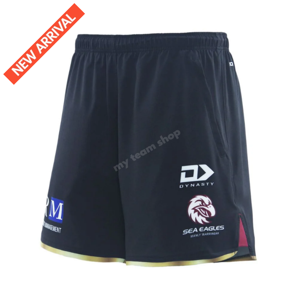 Manly Sea Eagles 2025 Nrl Mens Gym Shorts Shorts