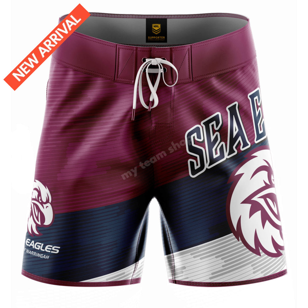 Manly Sea Eagles Nrl ’Barrel’ Board Shorts Board Shorts