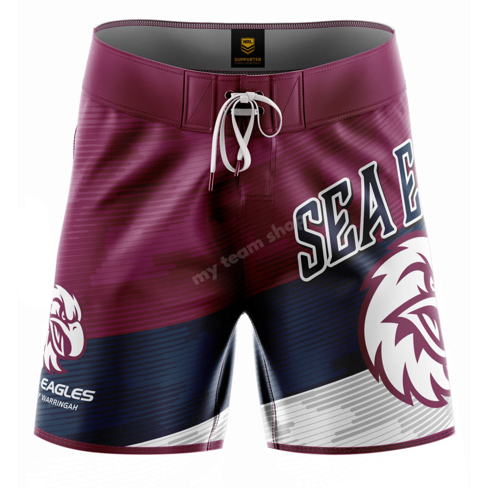 Manly Sea Eagles Nrl ’Barrel’ Board Shorts Board Shorts