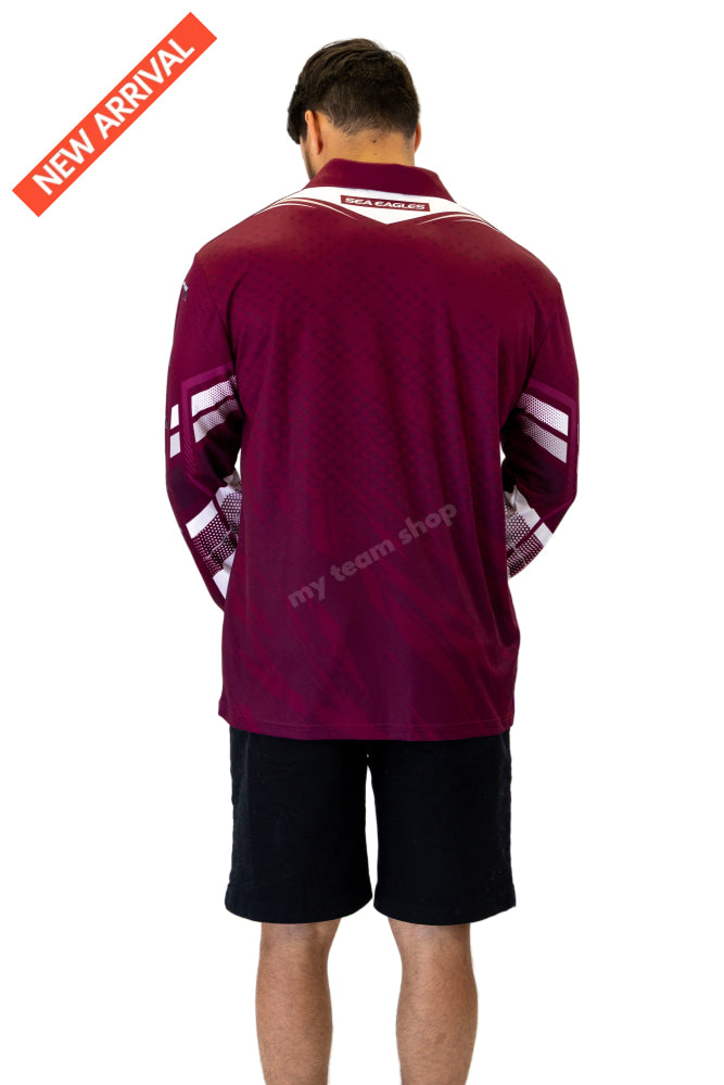 MANLY SEA EAGLES NRL ’CYBER’ FISHING SHIRT NRL Fishing Shirt