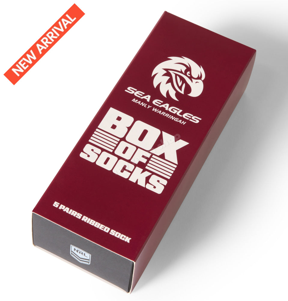 MANLY SEA EAGLES NRL EVERYDAY BOX OF SOCKS NRL Everyday Socks