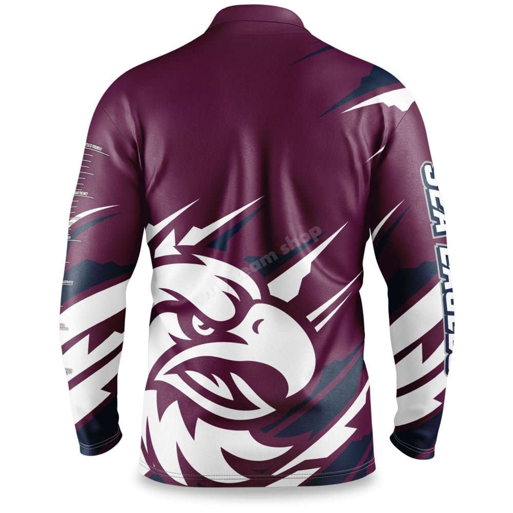 Manly Sea Eagles Nrl Ignition Fishing Shirt Fishing Shirt