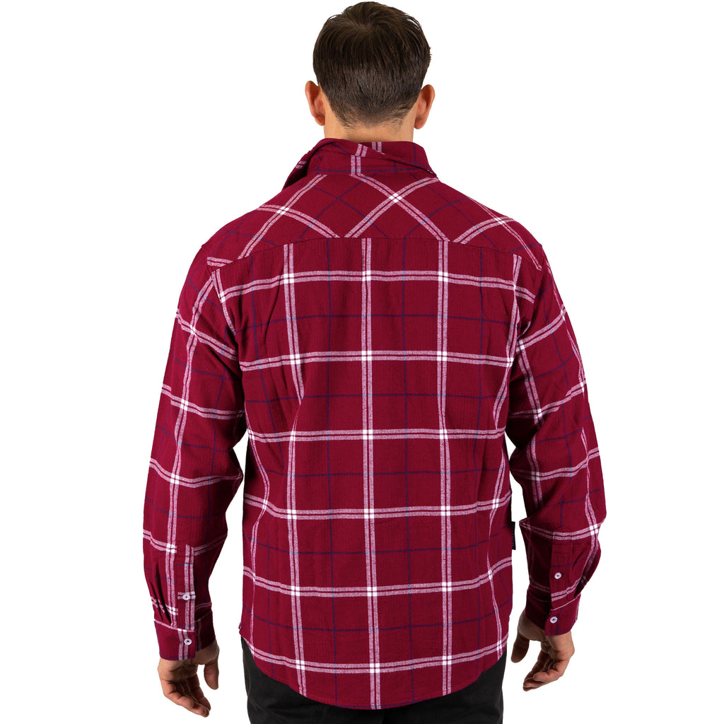 Manly Sea Eagles Nrl ’Mustang’ Flannel Shirt Model Back