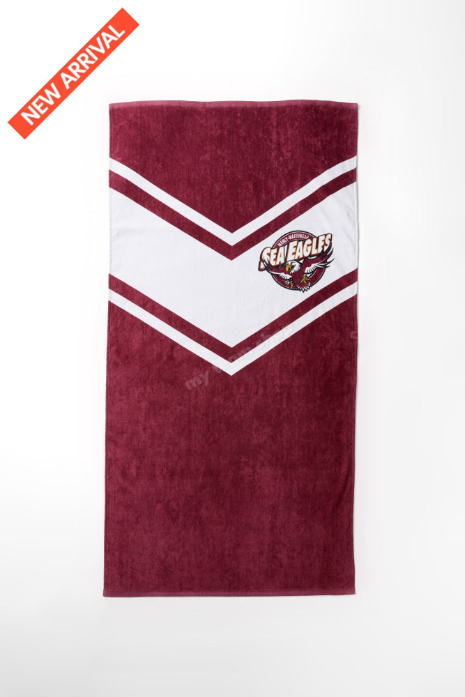 Manly Sea Eagles Nrl Retro Towel Beach Towel