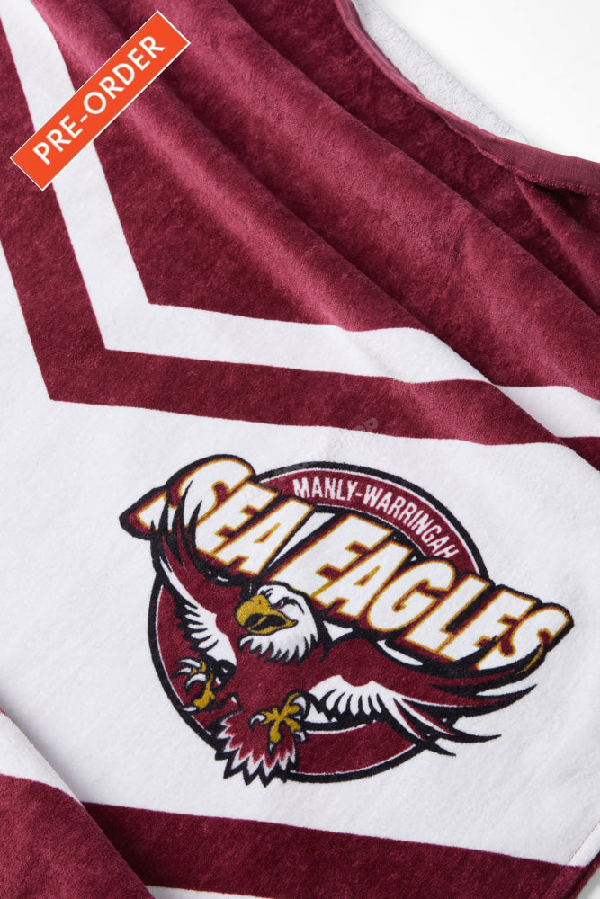 Manly Sea Eagles Nrl Retro Towel Beach Towel