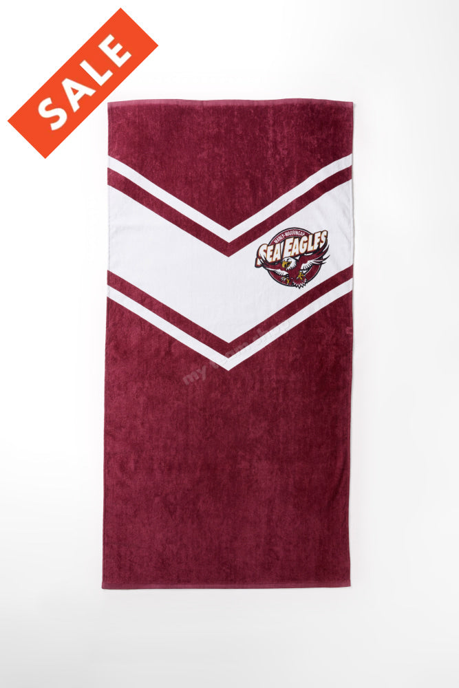 Manly Sea Eagles Nrl Retro Towel Beach Towel