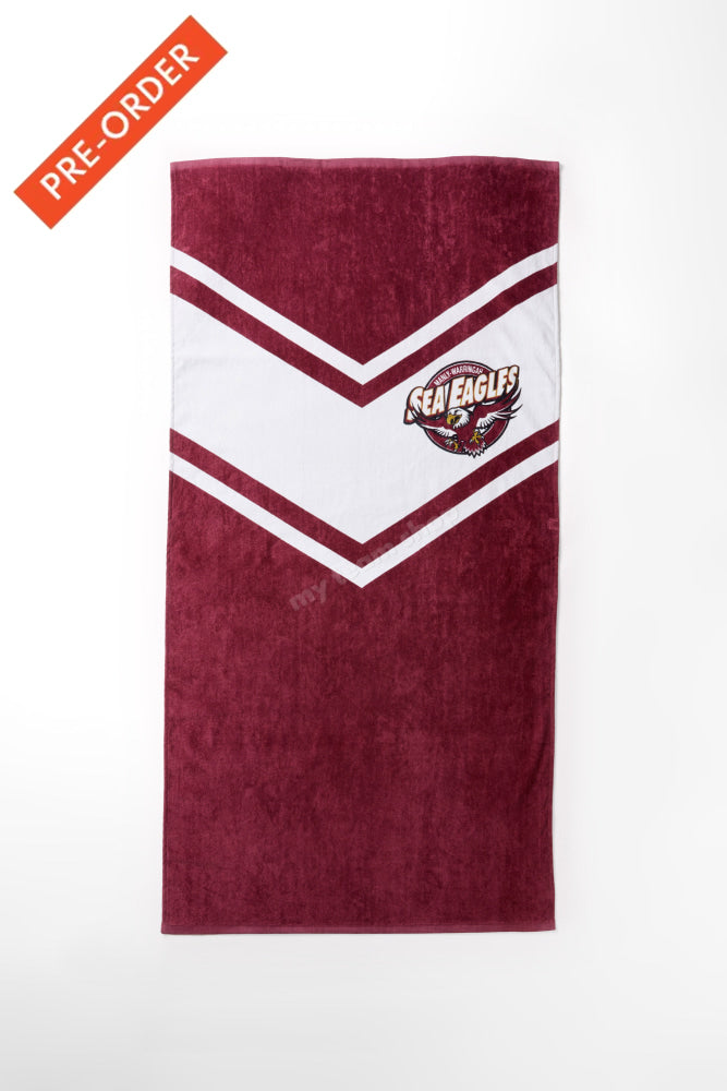 Manly Sea Eagles Nrl Retro Towel Beach Towel