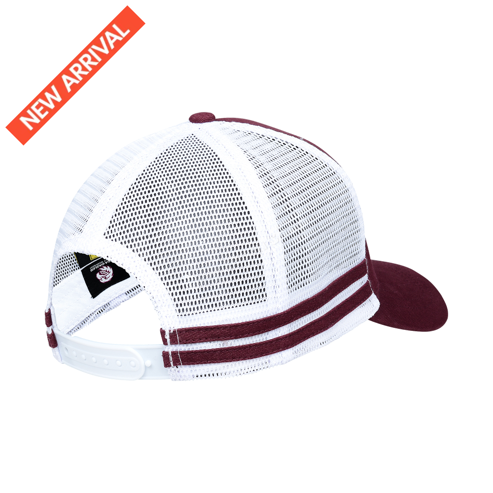 Manly Sea Eagles Nrl Stripe Trucker Caps Headwear