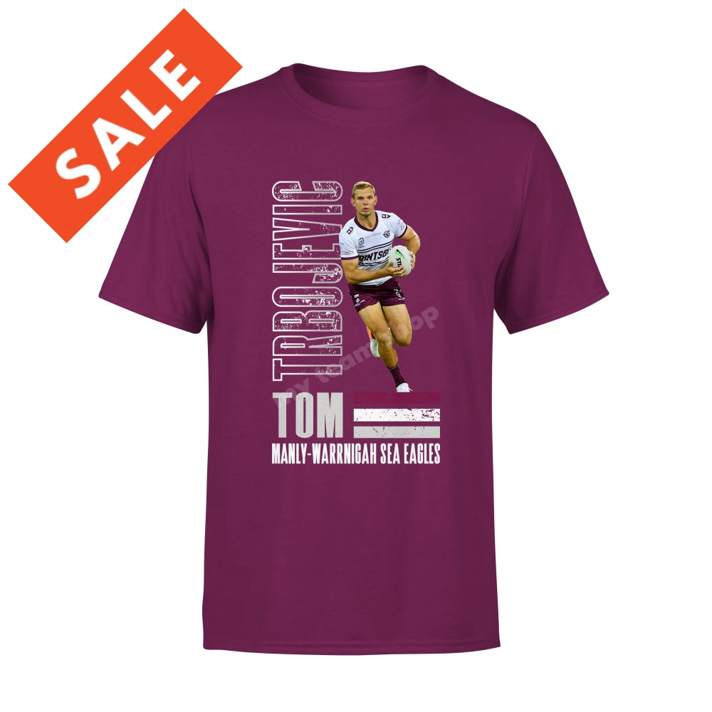 Manly Sea-Eagles Tom Trbojevic NRL Player Tee Shirts & Tops