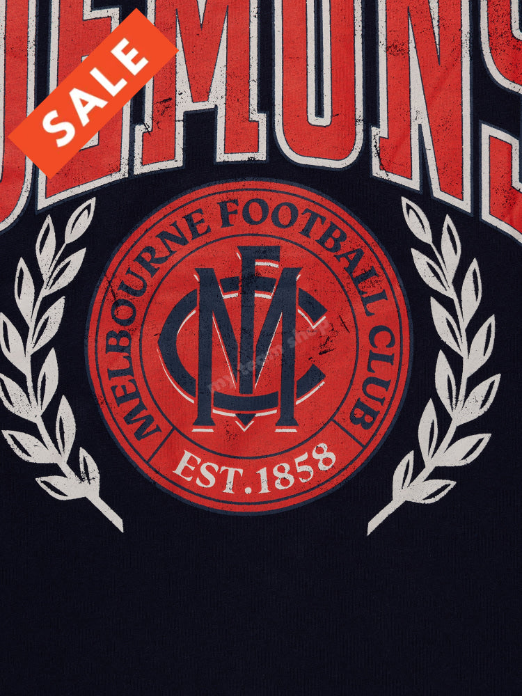 Melbourne Demons Afl Mens Graphic Tee Graphic Tee
