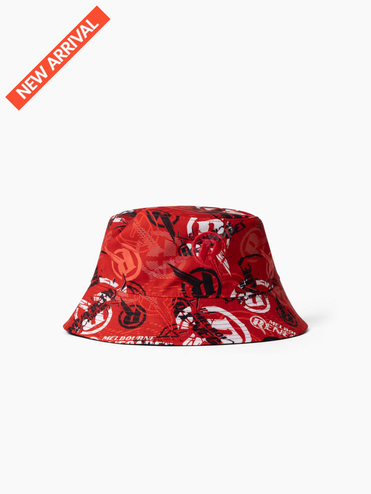 MELBOURNE RENEGADES BBL REVERSIBLE BUCKET HAT L/XL CRICKET Headwear