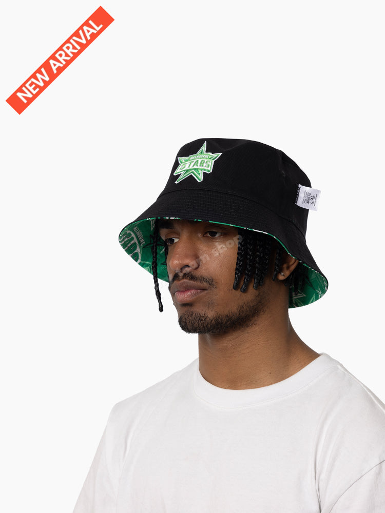 MELBOURNE STARS BBL REVERSIBLE BUCKET HAT L/XL CRICKET Headwear