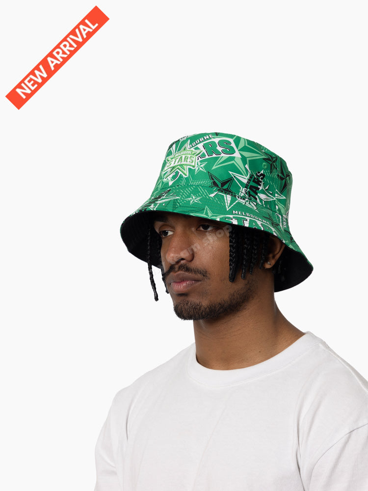 MELBOURNE STARS BBL REVERSIBLE BUCKET HAT L/XL CRICKET Headwear