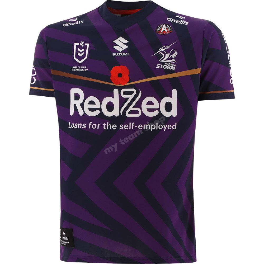 Melbourne Storm 2024 Nrl Anzac Jersey Replica Jersey