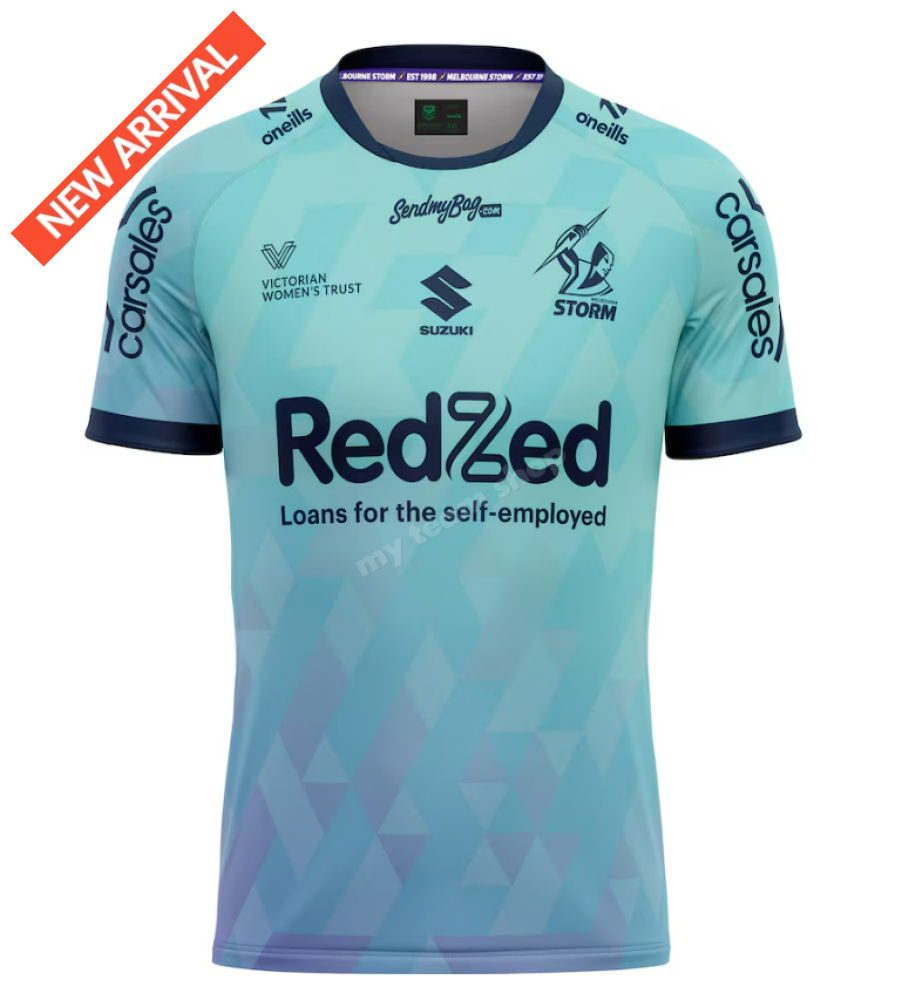 MELBOURNE STORM 2025 NRL WOMENS IN LEAGUE TEE - MENS NRL Women in League Tee