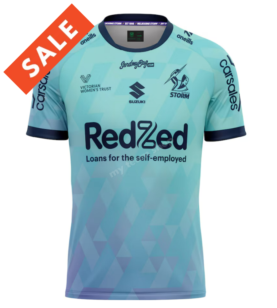 MELBOURNE STORM 2025 NRL WOMENS IN LEAGUE TEE - MENS NRL Women in League Tee