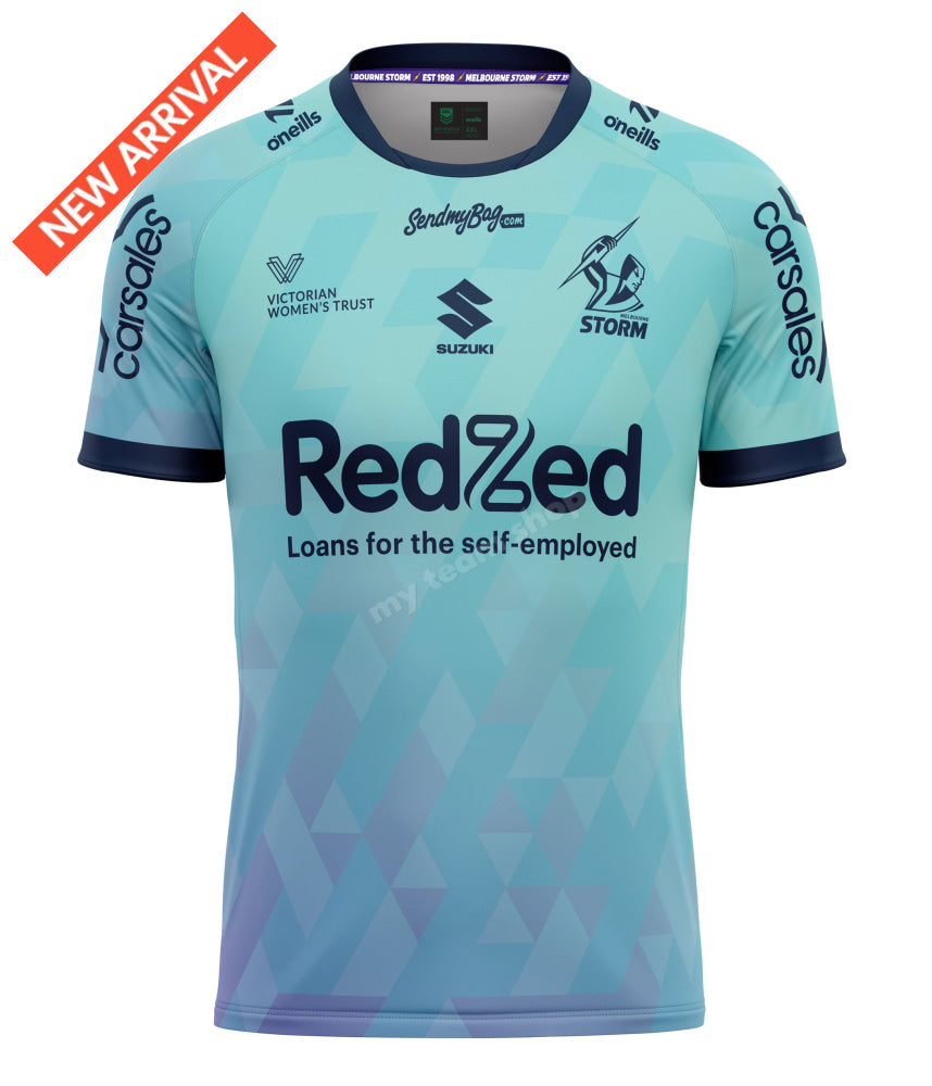 MELBOURNE STORM 2025 NRL WOMENS IN LEAGUE TEE - WOMENS NRL Women in League Tee