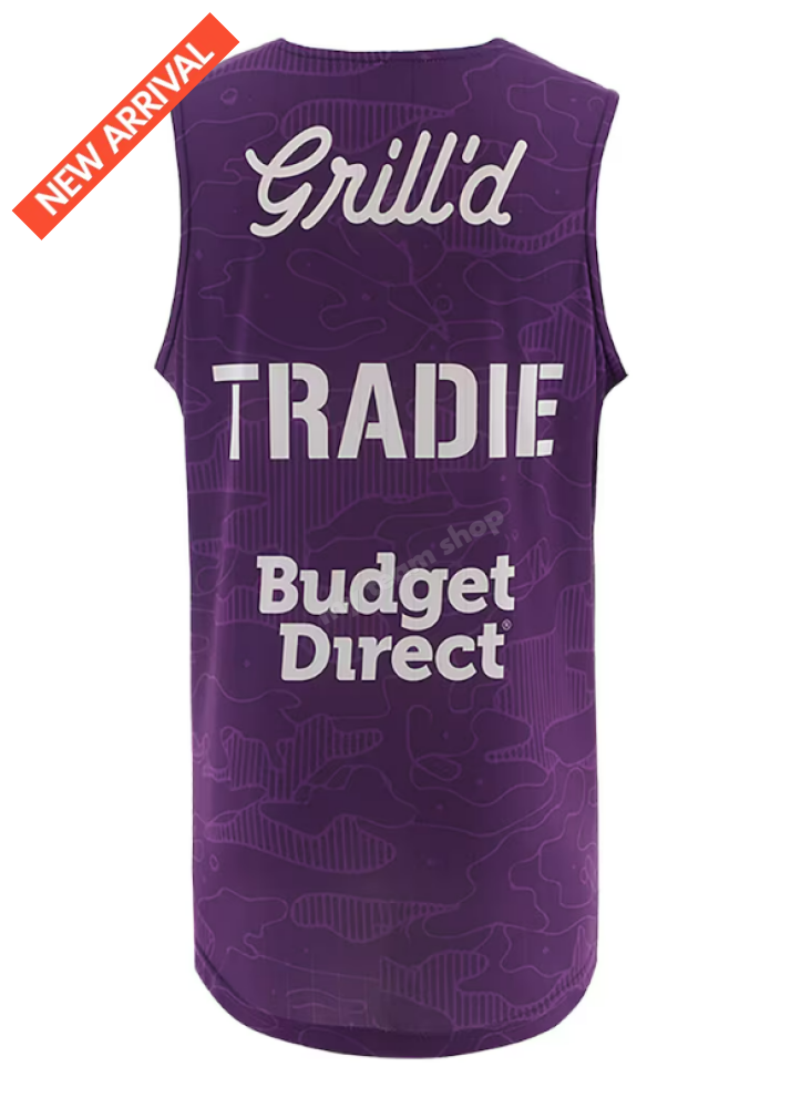 MELBOURNE STORM 2026 NRL PURPLE TRAINING SINGLET NRL Training Tee