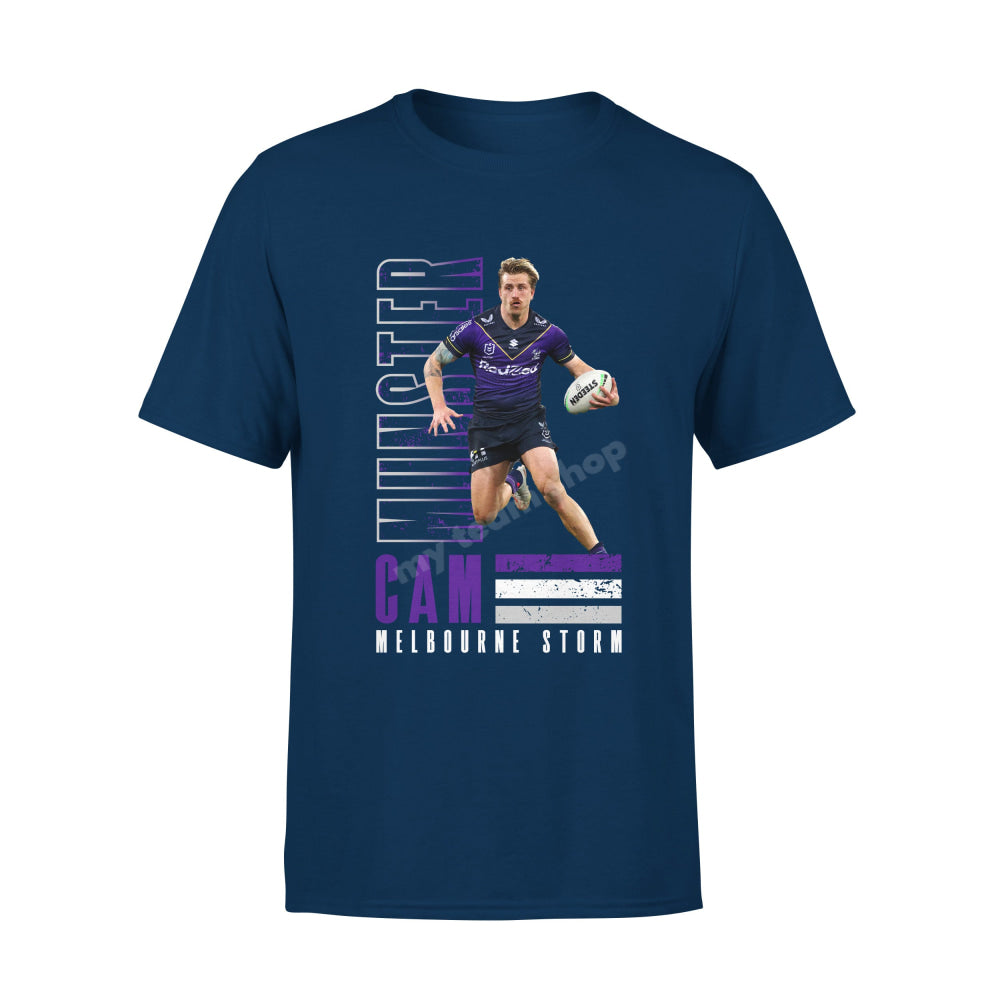 Melbourne Storm Cam Munster NRL Player Tee Shirts & Tops