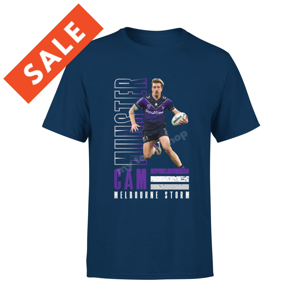 Melbourne Storm Cam Munster NRL Player Tee Shirts & Tops