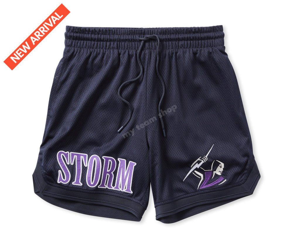 Melbourne Storm Nrl Basketball Shorts Basketball Shorts