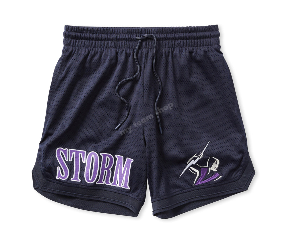 Melbourne Storm Nrl Basketball Shorts Basketball Shorts