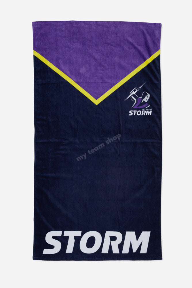 Melbourne Storm NRL Beach Towel Beach Towel