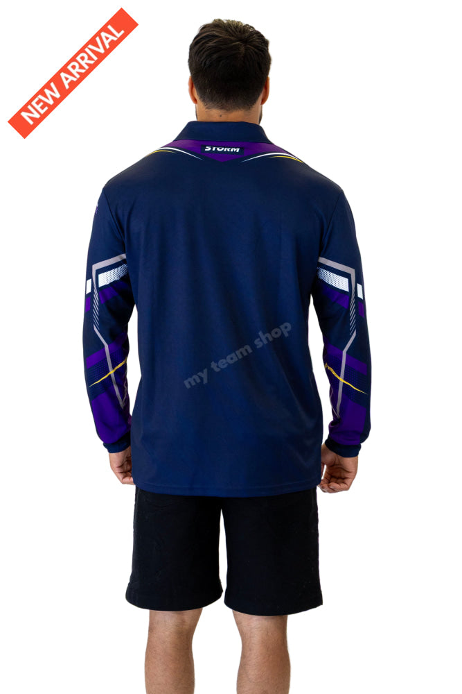 MELBOURNE STORM NRL ’CYBER’ FISHING SHIRT NRL Fishing Shirt