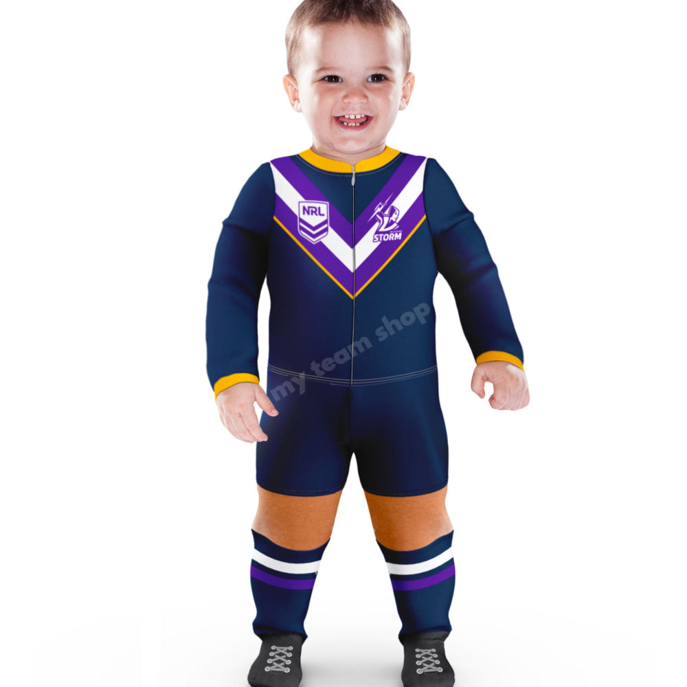 MELBOURNE STORM NRL INFANT FOOTYSUIT Infant Footysuit