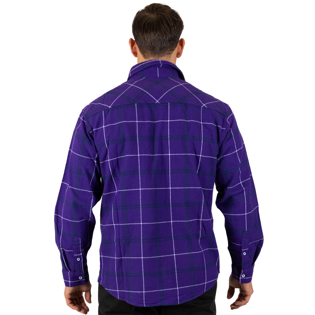 Melbourne Storm Nrl ’Mustang’ Flannel Shirt Model Back