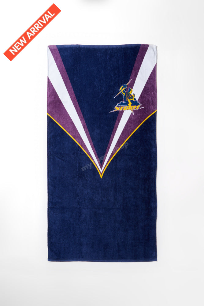 Melbourne Storm Nrl Retro Towel Beach Towel