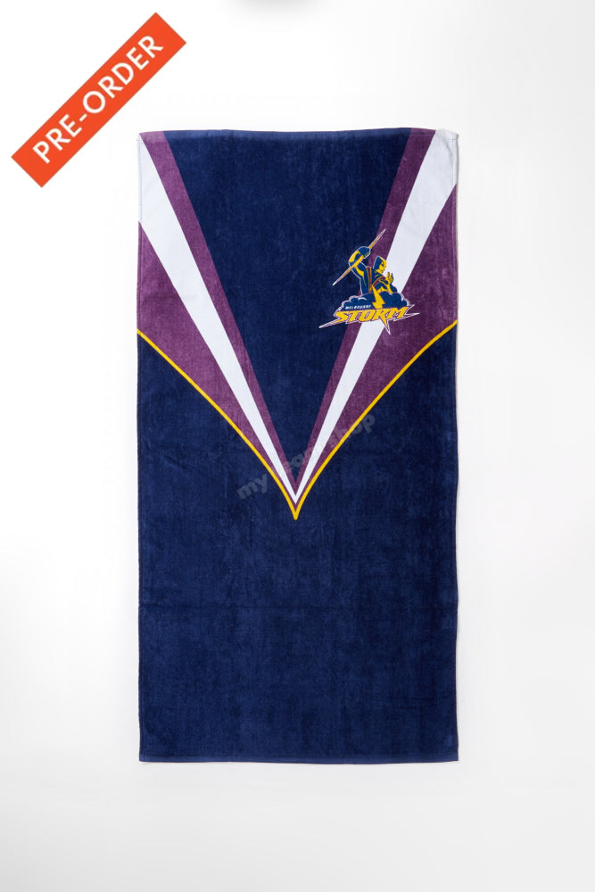 Melbourne Storm Nrl Retro Towel Beach Towel