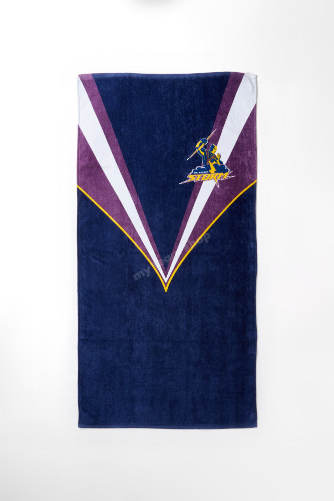 Melbourne Storm Nrl Retro Towel Beach Towel