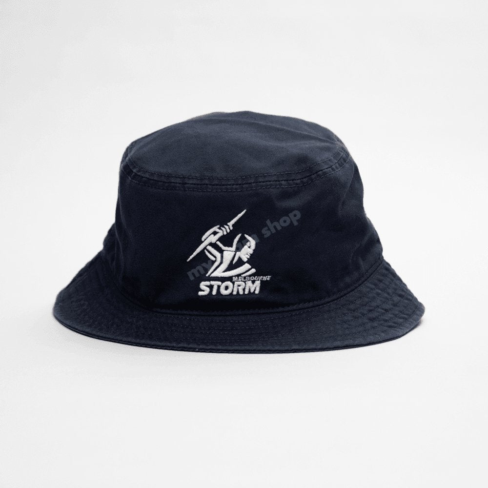 Melbourne Storm 21 Dark Blue NRL Twill Bucket Hat Headwear