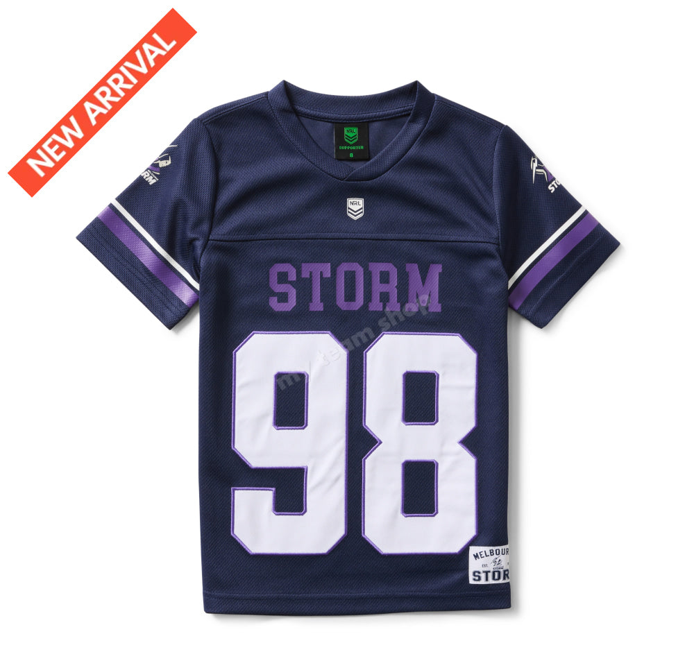 MELBOURNE STORM NRL YOUTH GRIDIRON MESH JERSEY NRL Gridiron Jersey