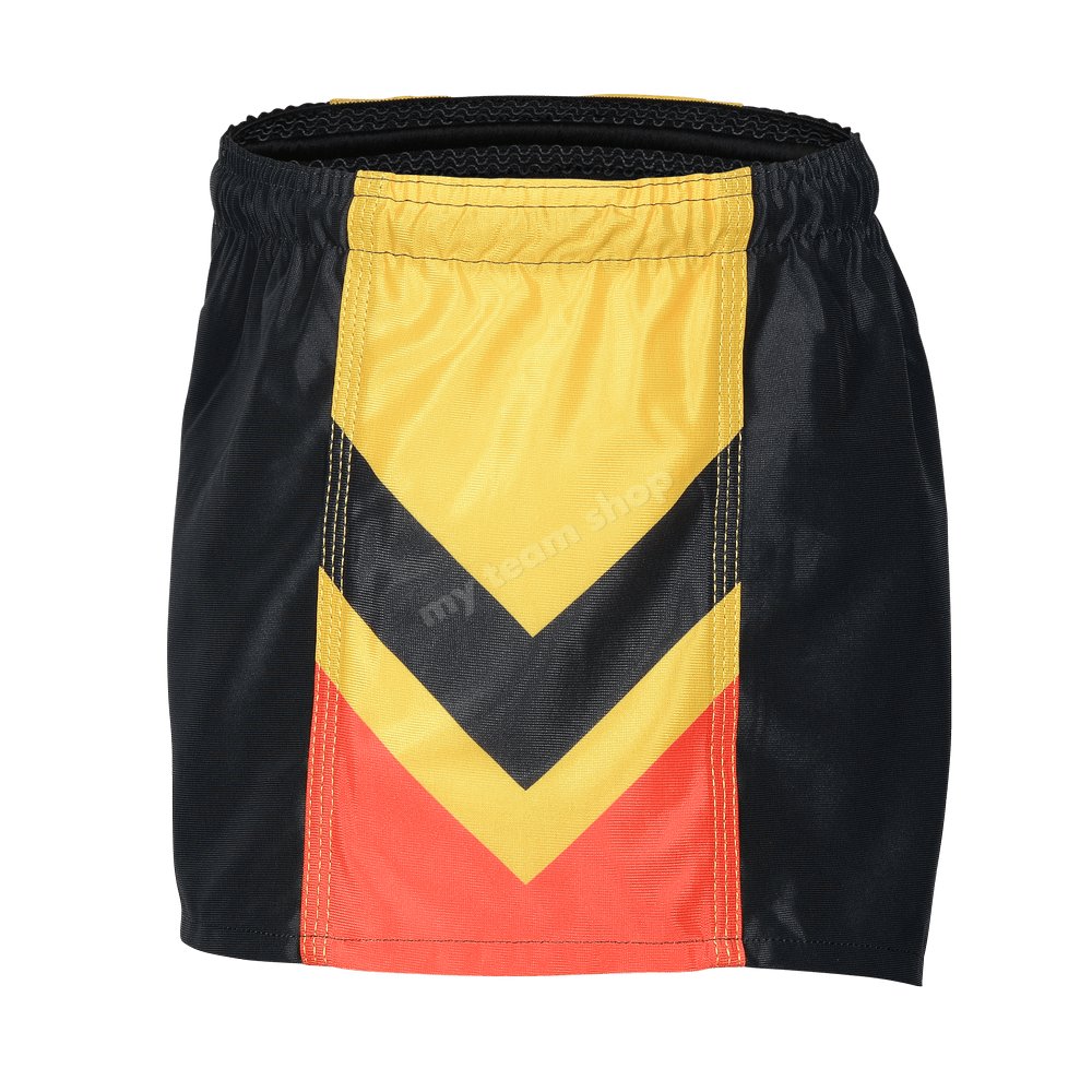 Mens Black/Red/Yellow Football Shorts Apparel