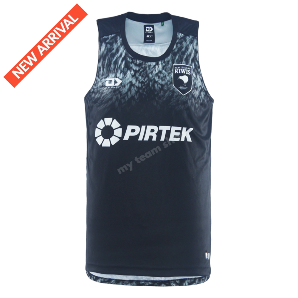NEW ZEALAND KIWIS 2025 SILVER RUGBY LEAGUE TRAINING SINGLET Rugby Training Singlet