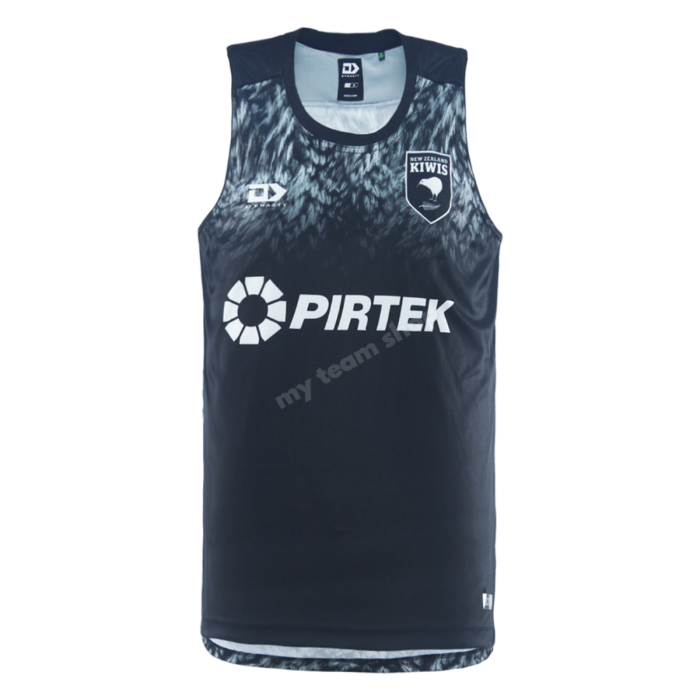 NEW ZEALAND KIWIS 2025 SILVER RUGBY LEAGUE TRAINING SINGLET Rugby Training Singlet