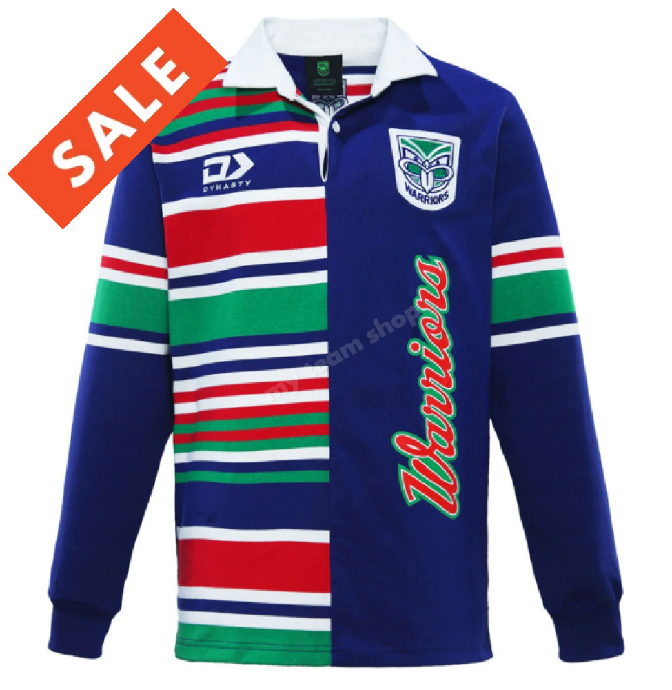 NEW ZEALAND WARRIORS 2025 NRL HERITAGE LS TRADITIONAL POLO NRL Team Polo