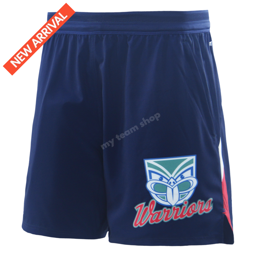 NEW ZEALAND WARRIORS 2026 NRL NAVY GYM SHORTS NRL Shorts