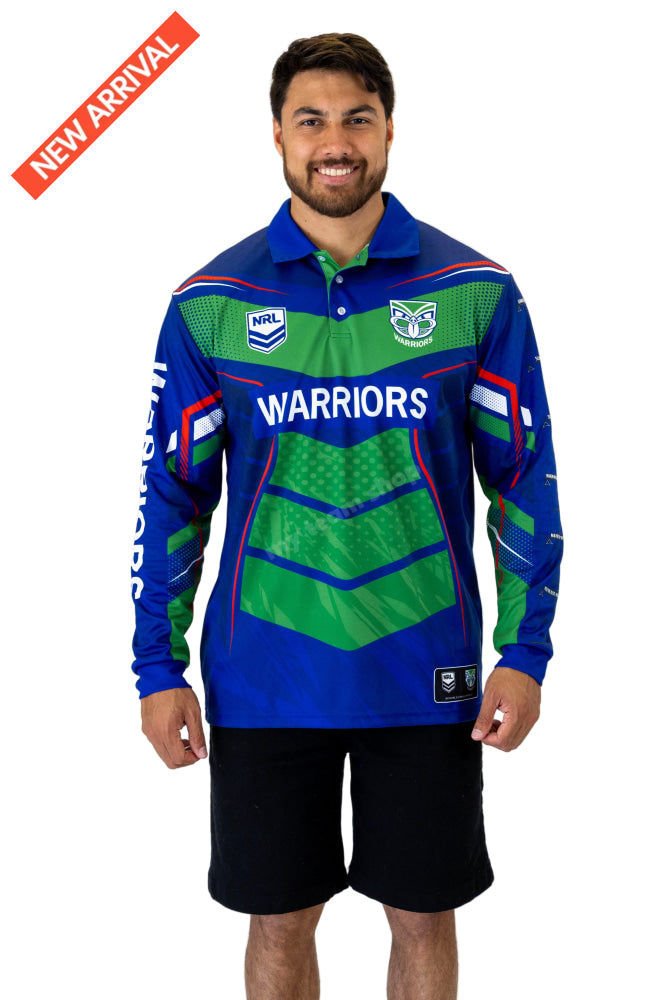 NEW ZEALAND WARRIORS NRL ’CYBER’ FISHING SHIRT NRL Fishing Shirt